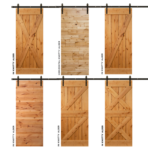 Knotty Alder used in doors example