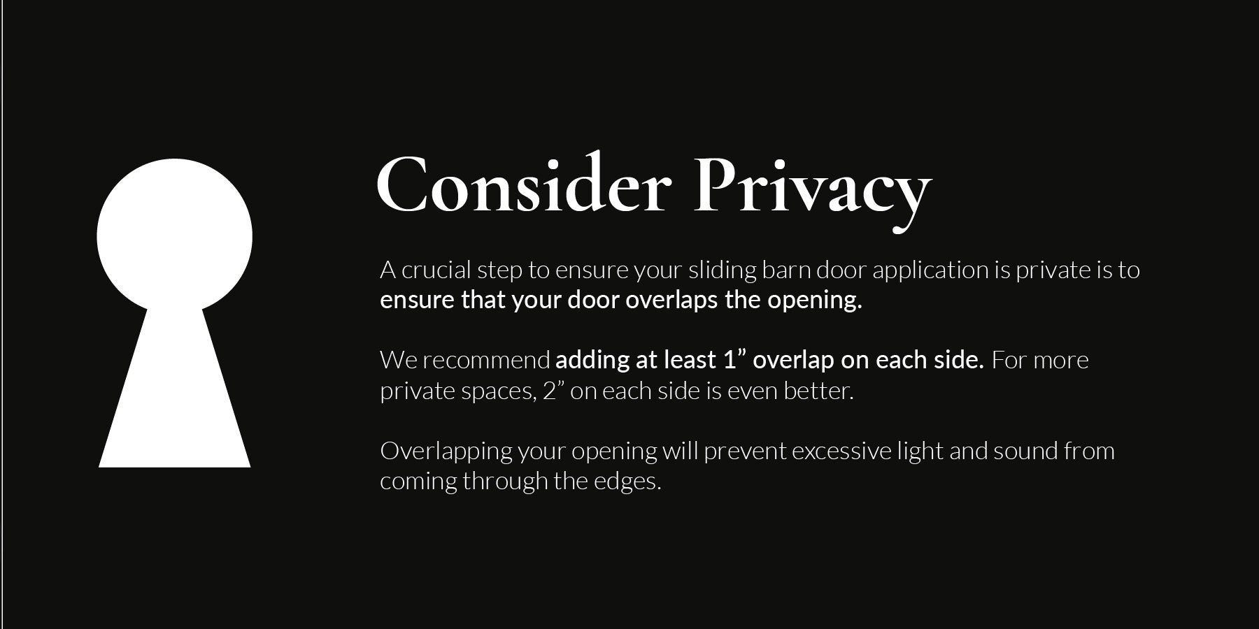 Consider Privacy:  white keyhole on a black background 