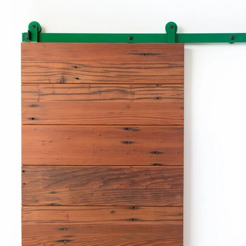 16. A pop of color with Spectrum Color Sliding Barn Door Hardware