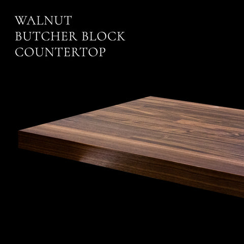 closeup of walnut countertop