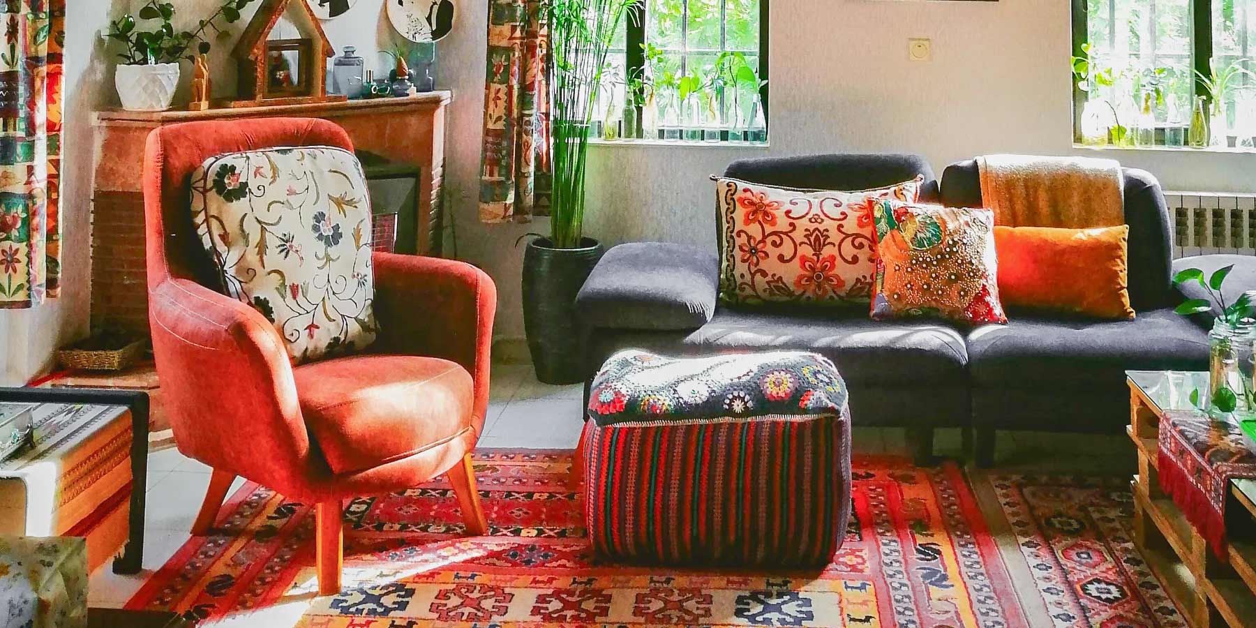 Boho Décor Ideas by RealCraft: Layered PAtterns