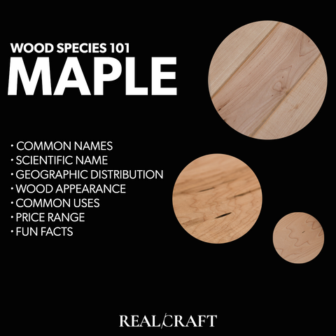 RealCraft Wood Species 101 Series: Overview description with wood samples