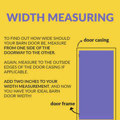 guide how to measure the width for a sliding barn door
