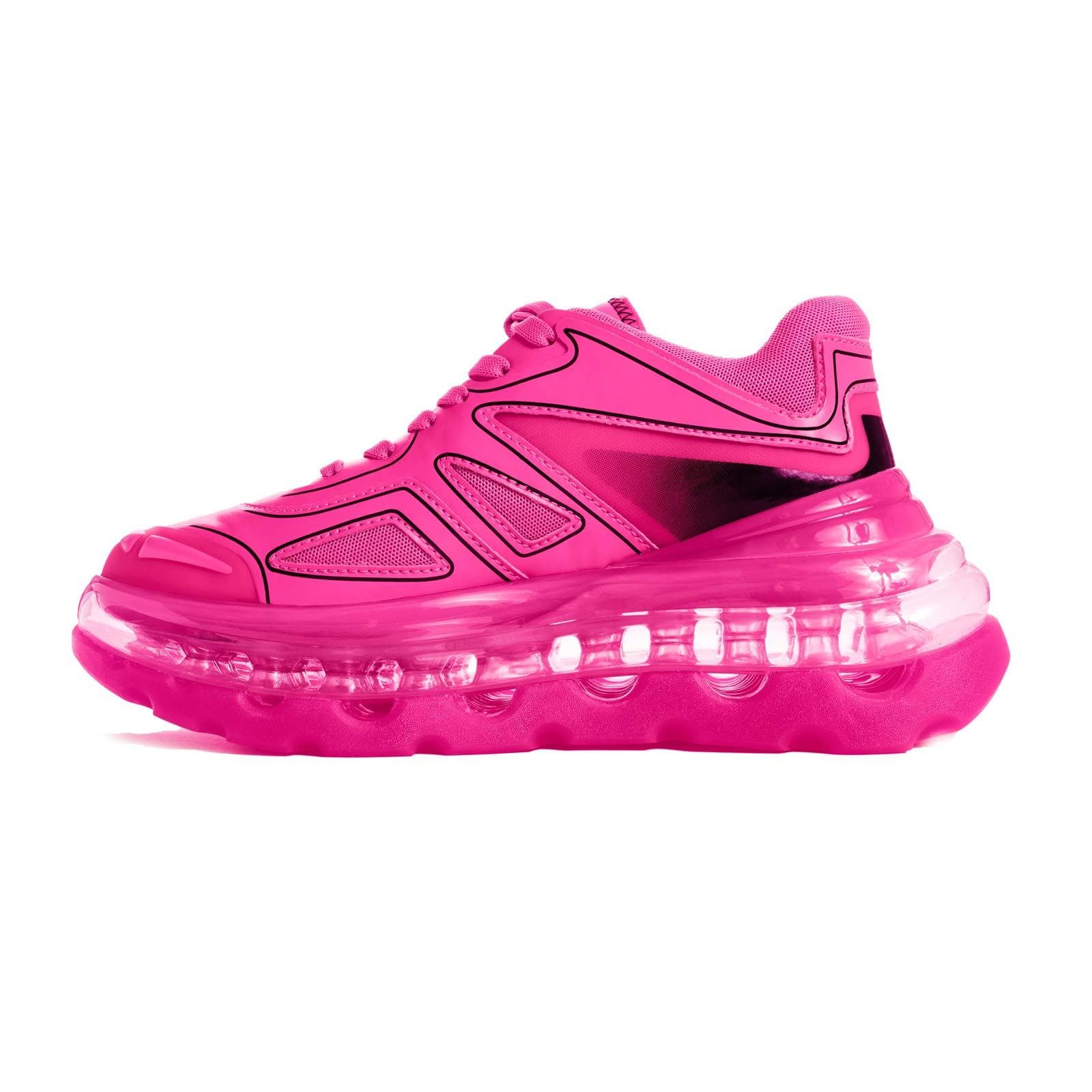 neon pink basketball shoes