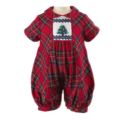 tartan baby onesie