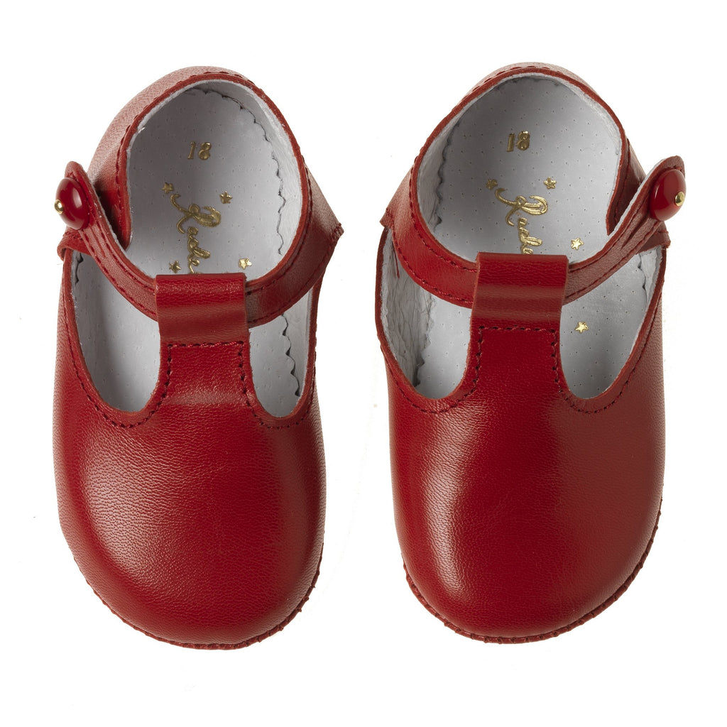 red t bar shoes