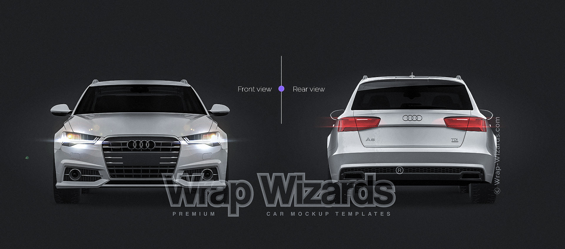 Download AUDI A6 AVANT 2016 all sides Car Mockup Template.psd - Wrap-Wizards.com - Premium Car Mockups ...