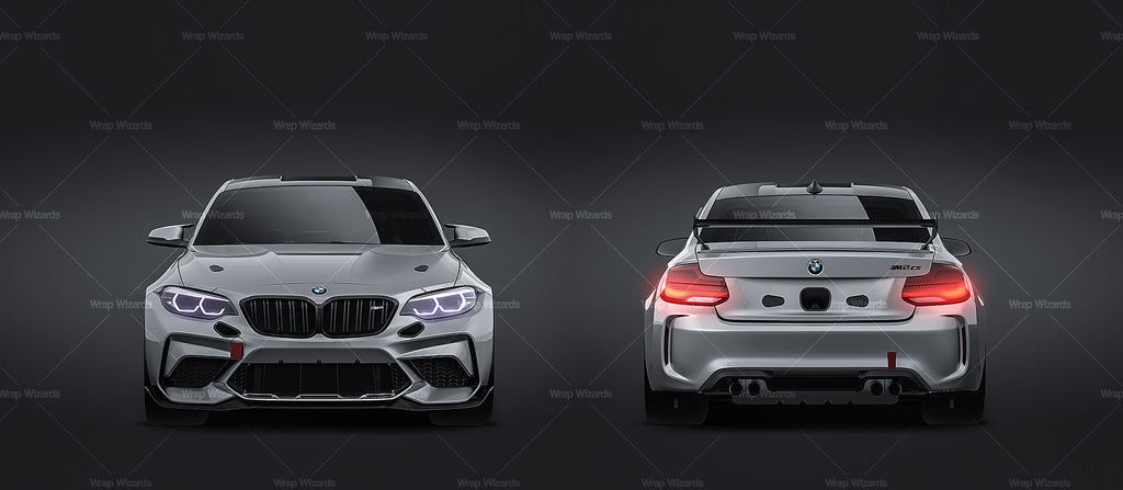 Download BMW M2 CS Racing 2020 glossy finish - all sides Car Mockup Template.ps - Wrap-Wizards.com ...