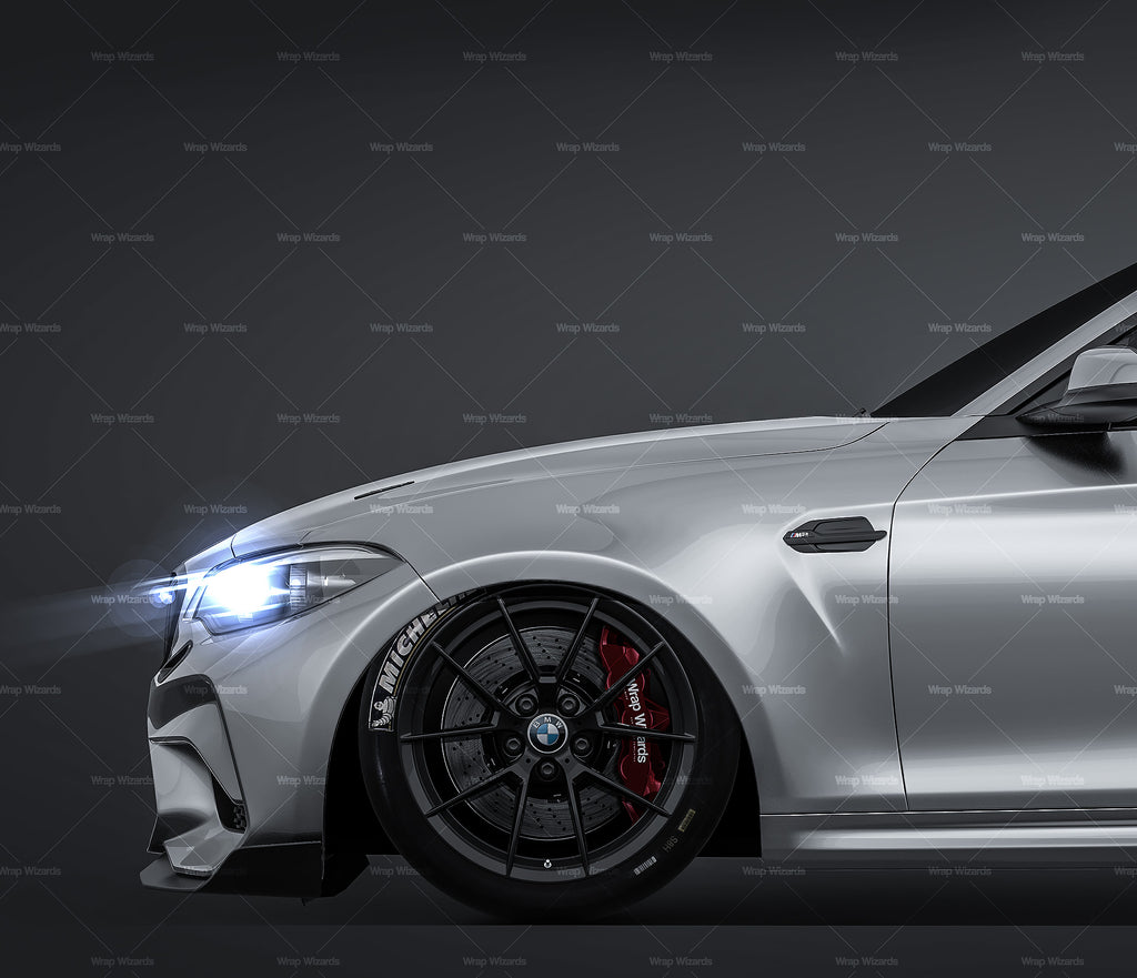 Download BMW M2 CS Racing 2020 glossy finish - all sides Car Mockup ...