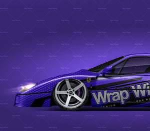 Download Ferrari F40 Glossy Finish All Sides Car Mockup Template Psd Wrap Wizards Com Premium Car Mockups Templates