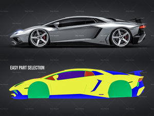 Download Lamborghini Aventador LP750-4 SV Roadster 2016 - all sides Car Mockup - Wrap-Wizards.com ...