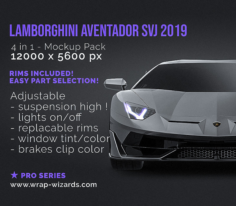 Download Lamborghini Aventador SVJ 2019 glossy finish - all sides ...