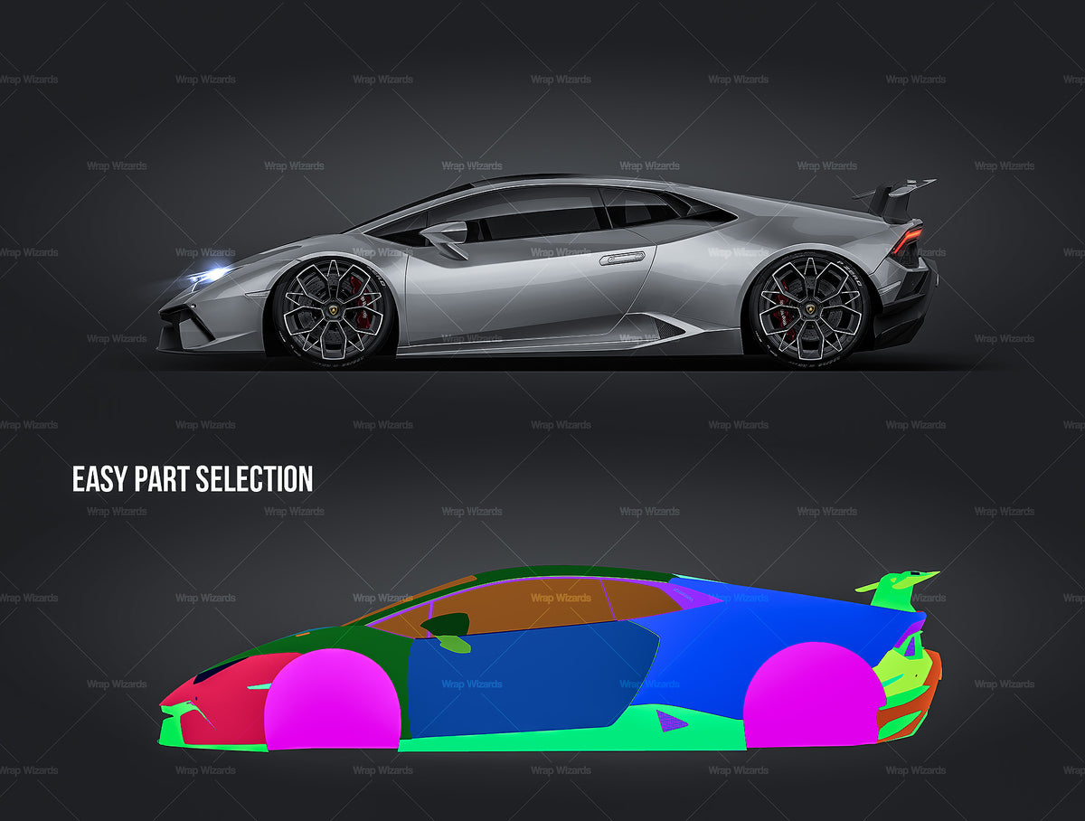 Lamborghini Huracan Performante LP640-4 2019 glossy finish - all sides –   - Premium Car Mockups Templates