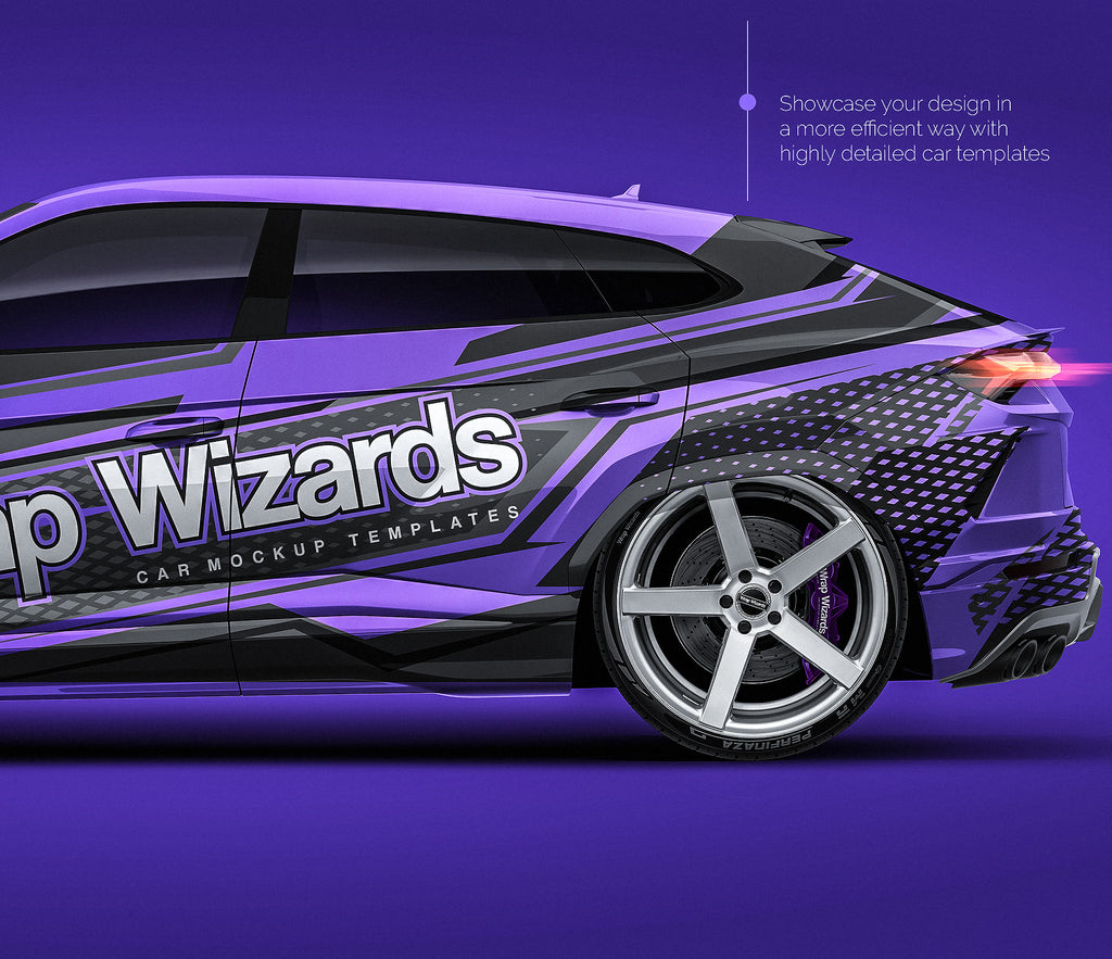 Download Lamborghini Urus 2019 glossy finish - all sides Car Mockup Template.ps - Wrap-Wizards.com ...