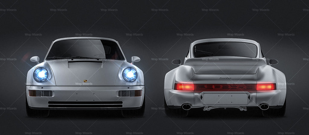 Download Porsche 911 964 Turbo 1990 all sides Car Mockup Template.psd - Wrap-Wizards.com - Premium Car ...