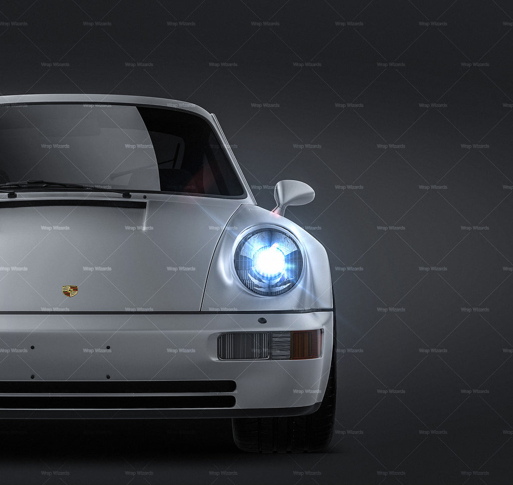Download Porsche 911 964 Turbo 1990 all sides Car Mockup Template ...