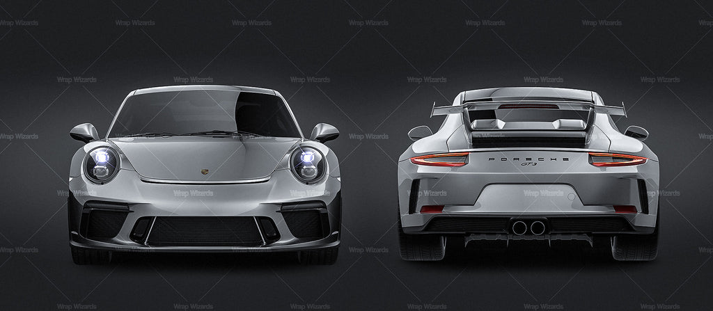 Download Porsche 911 GT3 2018 - all sides Car Mockup Template.psd ...
