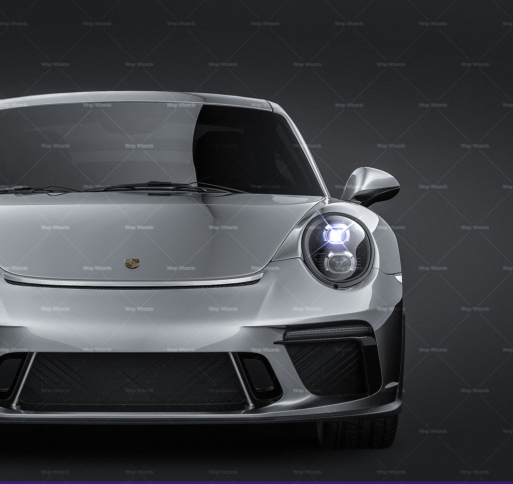 Download Porsche 911 GT3 2018 - all sides Car Mockup Template.psd - Wrap-Wizards.com - Premium Car ...
