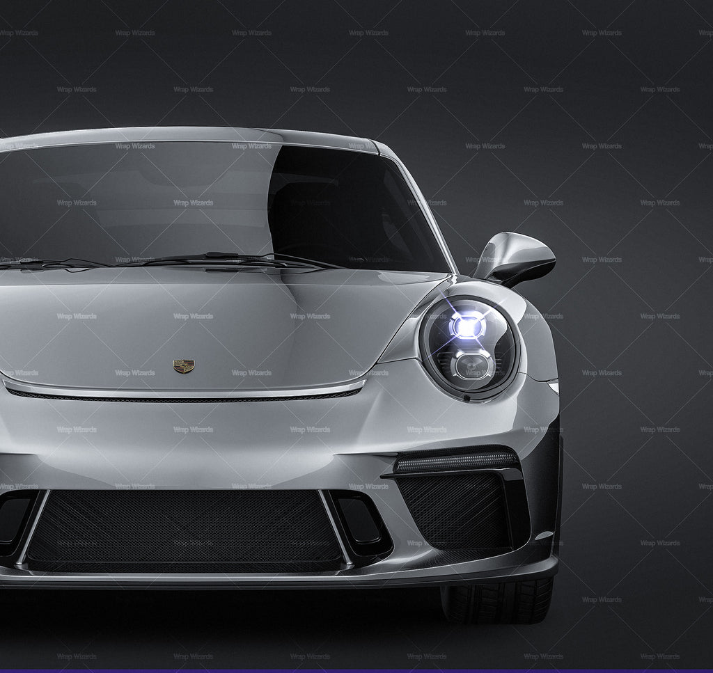 Download Porsche 911 GT3 2018 - all sides Car Mockup Template.psd ...