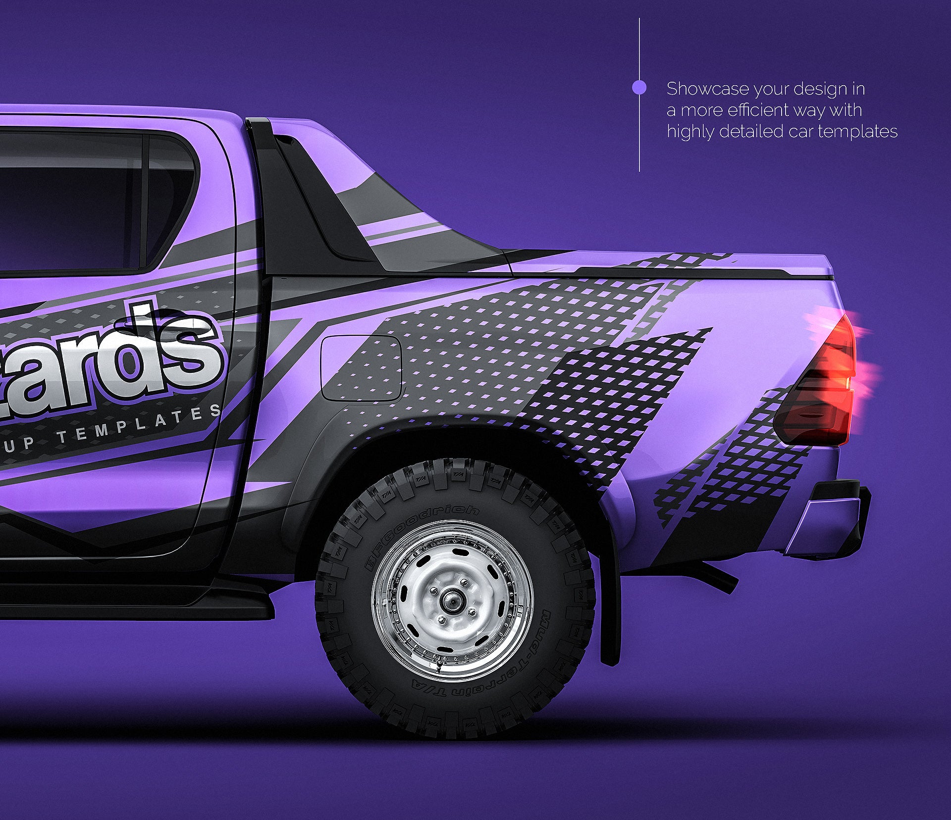 Download Toyota Hilux Revo Rocco 2018 all sides Car Mockup Template ...