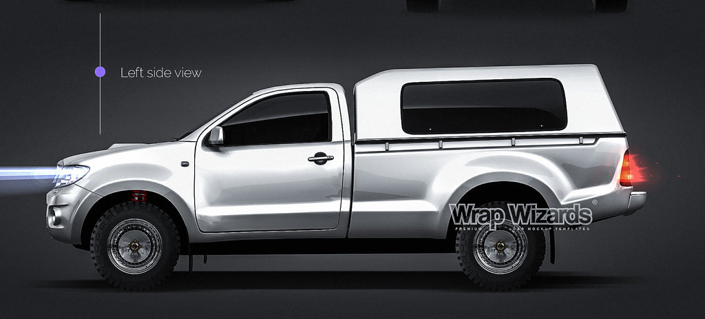 Download Toyota Hilux Single Cab 2009 all sides Car Mockup Template ...