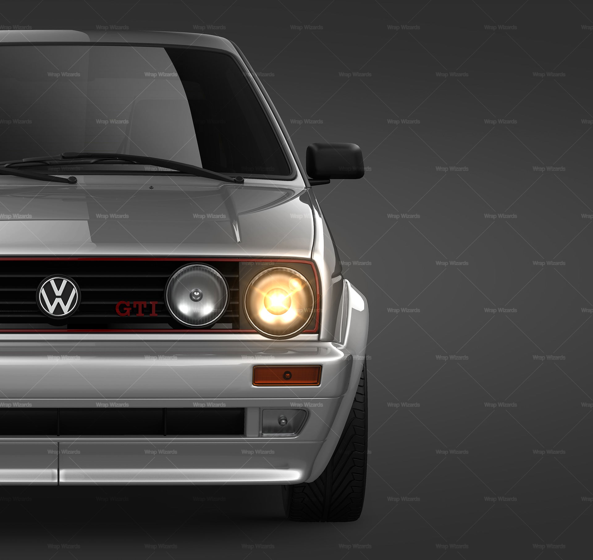 Download Volkswagen Golf MK2 GTI - all sides Car Mockup Template ...