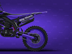 Download Yamaha Yz250f 2021 Motocross Satin Matt Finish All Sides Motorcycle Wrap Wizards Com Premium Car Mockups Templates