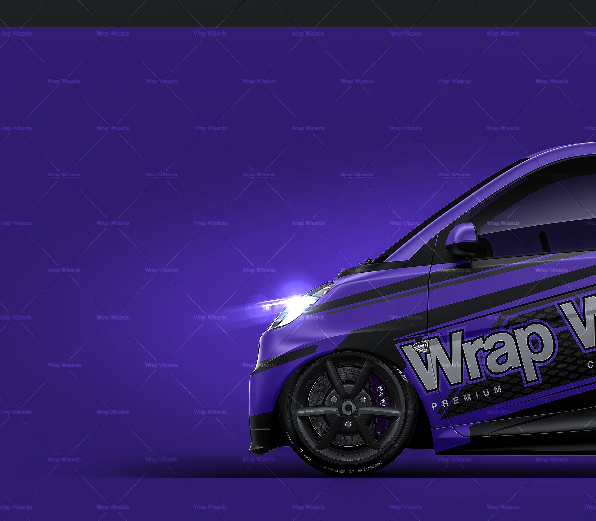 Download Smart Fortwo 2013 Satin Matt Finish All Sides Car Mockup Template Ps Wrap Wizards Com Premium Car Mockups Templates