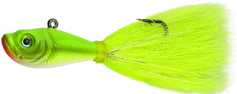 洗濯機可 Bucktailジグ1 − 2oz 15pcs Chartreuse