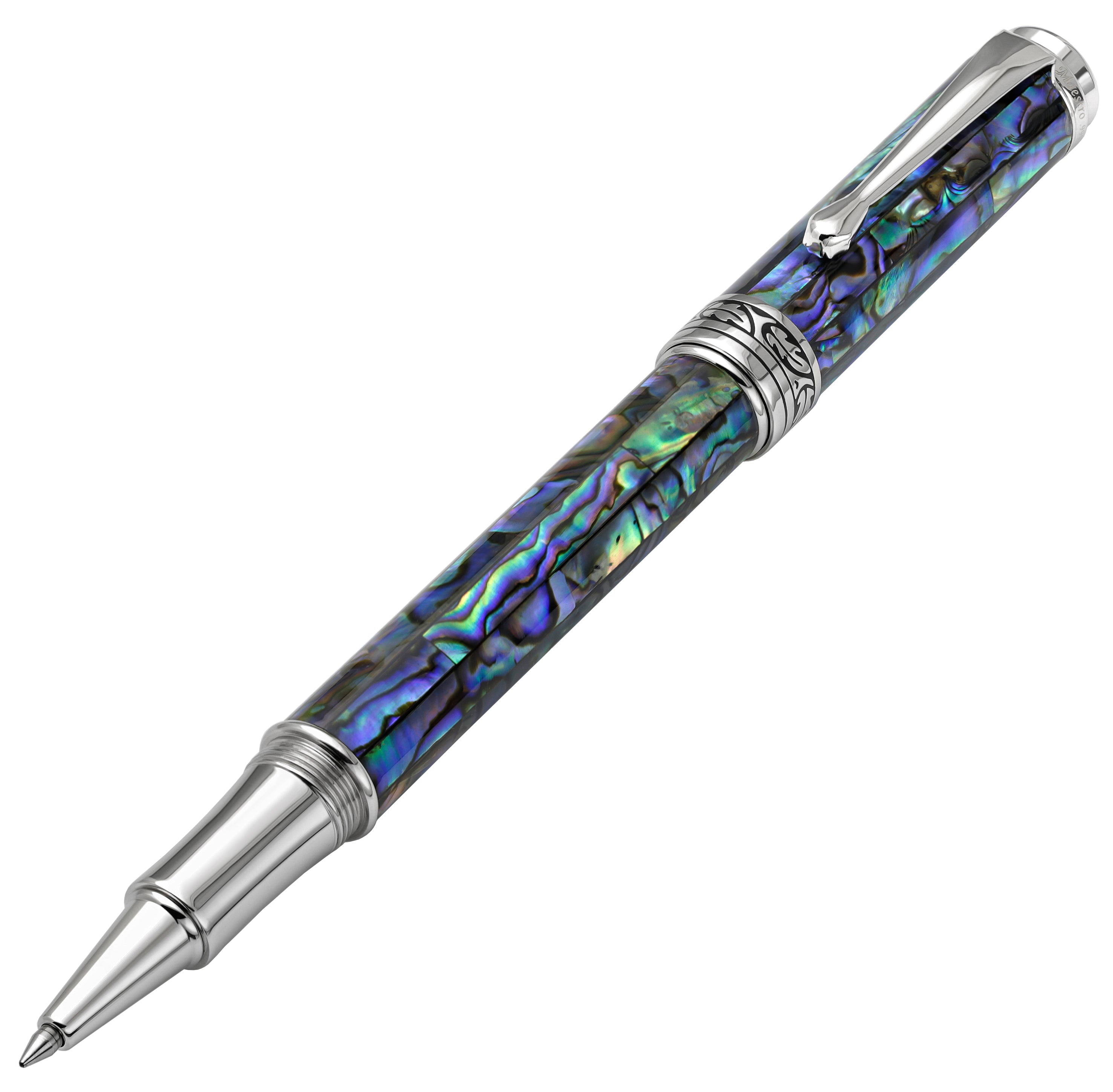 Xezo | Maestro White MOP F | Maestro® 18K Gold Plated Fountain Pen