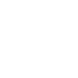 Outline of a laboratory flask within a circular arrow.