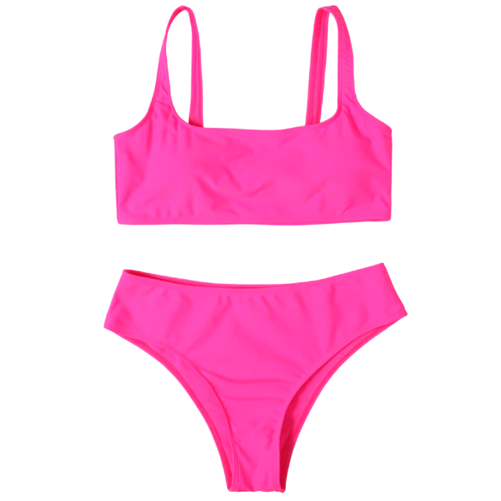 NEON PINK Sporty Bikini Set– Anne's Meadow