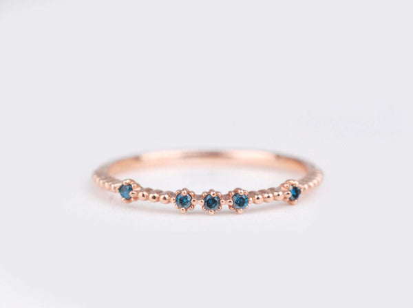 Tourmaline and Diamond Heart Ring in Rose Gold KLENOTA