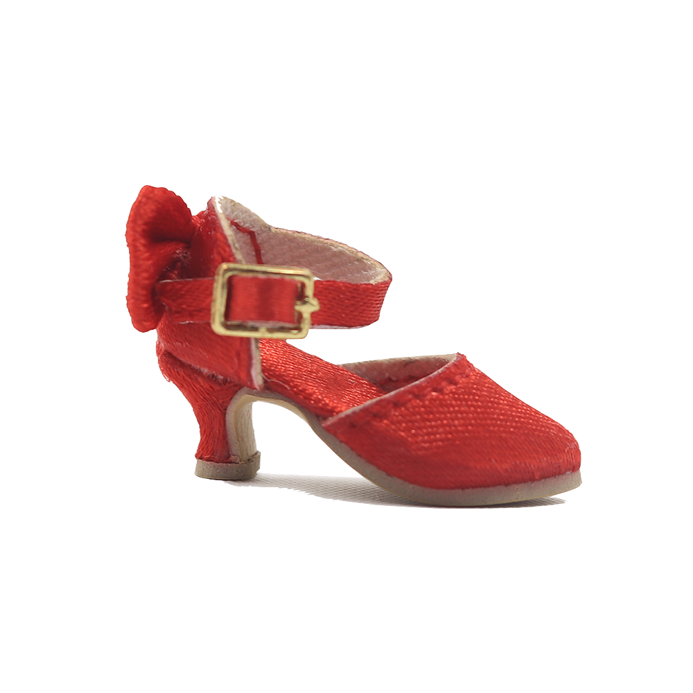 ANGELA Doll SATIN HIGH HEEL SHOES red 