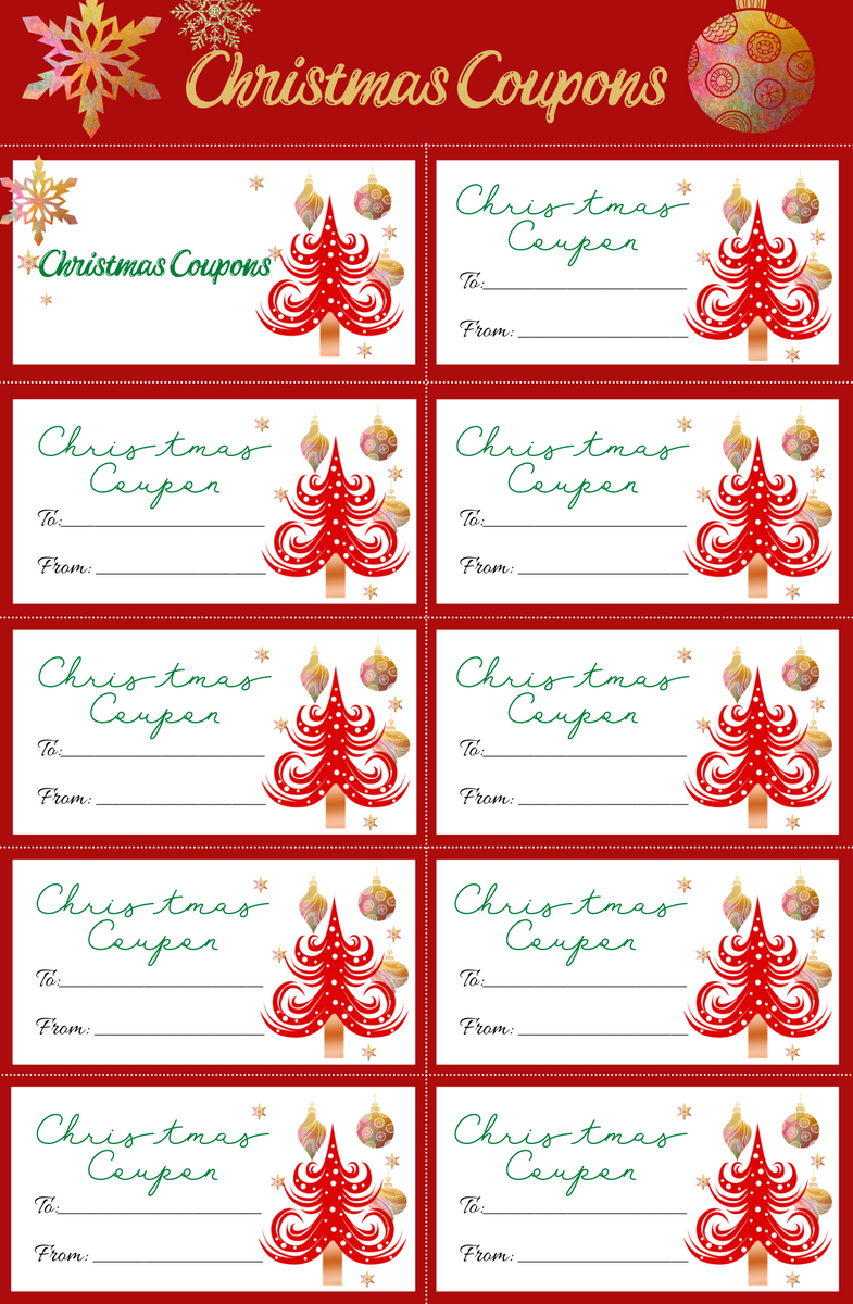 Christmas Coupons (2 designs) - Play Party Plan