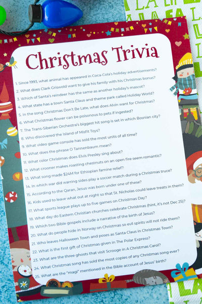 List Of Christmas Trivia Questions And Answers