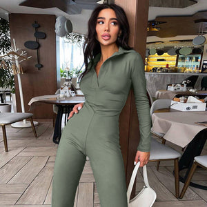 Casual Solid Jumpsuit