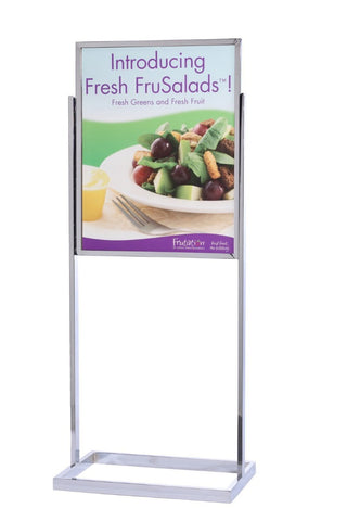 Crowd Control Versa Heavy-Duty Sign Stand, 22 X 28 Frame