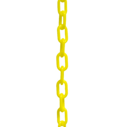 8MM EQ 2 inch Thick Plastic Chain, 50' Pink - Crowd Control Store