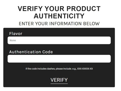Puff Bar Authentication Code & Verification