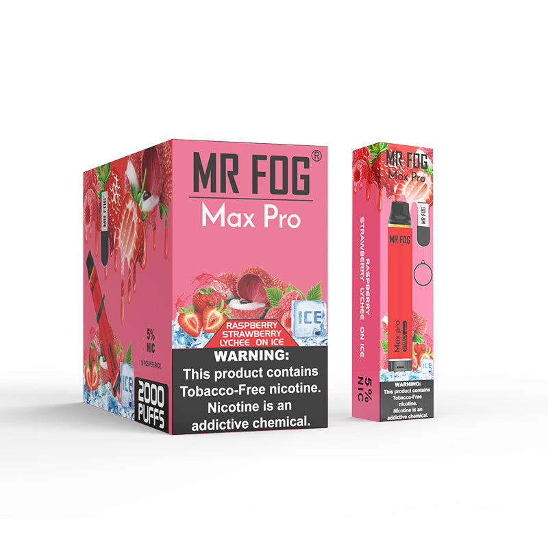 mr fog max pro rechargeable red while charging