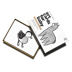 black and white cards