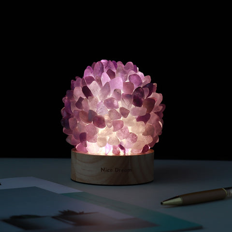 INTUITION Amethyst Kristalllampe
