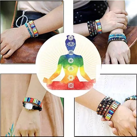 JASPIS Buntes CHAKRA Armband Juwelanda