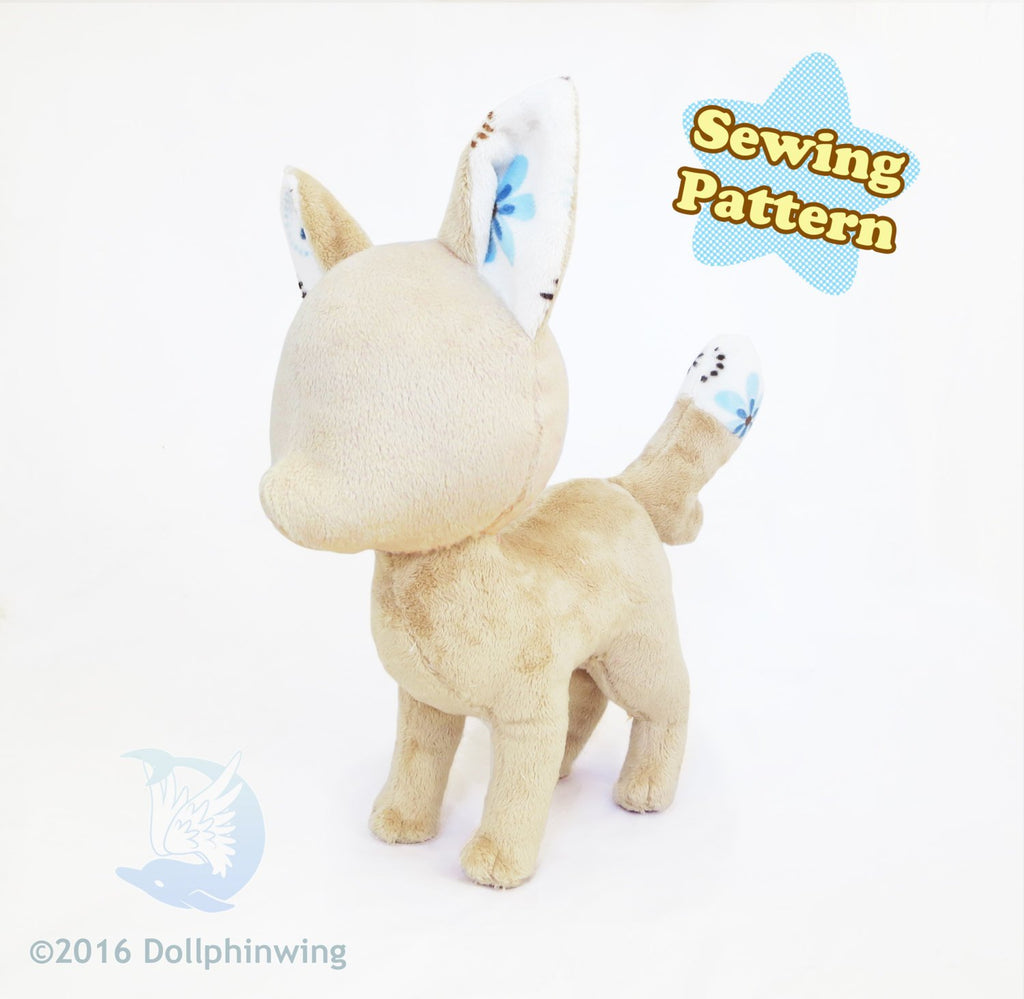 stuffed wolf pattern