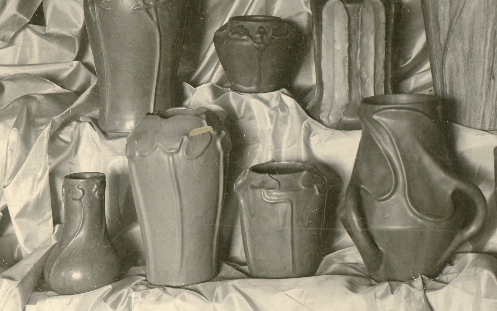 A collection of historic vases during the Stable Studio days. 