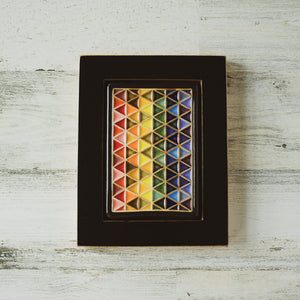 A vertically framed Pride Tile.