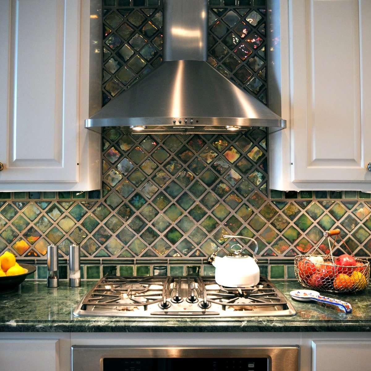 Iridescent Backsplash Pewabic Pottery