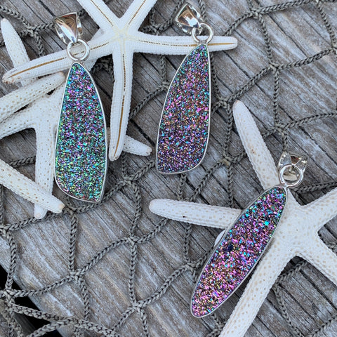 Druzy quartz jewelry hot sale
