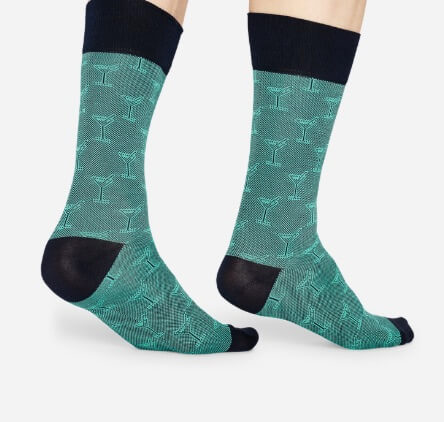 Do your groomsmen like to party? These "cocktail" socks will get the party started.